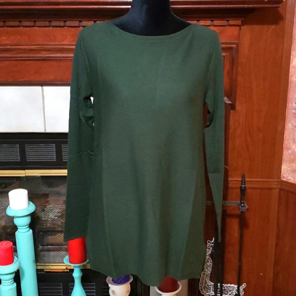 J.Jill Pullover/Sweater Color Huntergreen Size XS